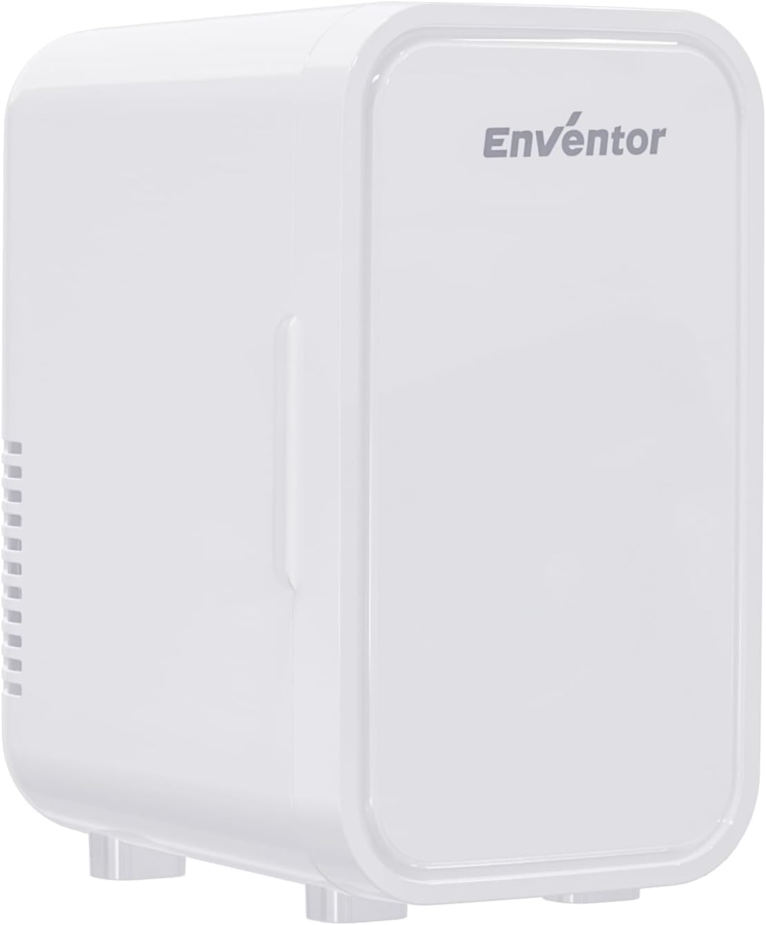 Enventor Mini Fridge 6 Litre/ 8 Can, AC+12V DC Power, Portable Cooler & Warmer, Small Fridge for Bedrooms, Car, Skincare, Fruit and Drinks, White