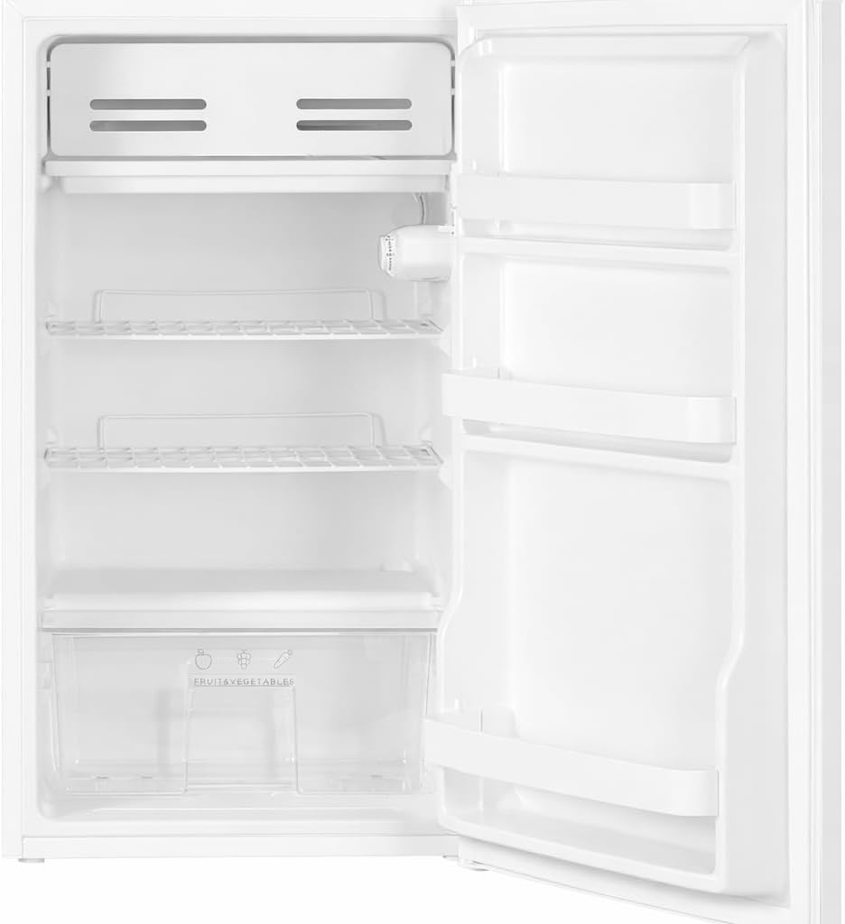 Cookology UCIF93WH Freestanding under counter Fridge in White - 93 Litre Capacity - Adjustable Temperature Control & Legs - With Chiller Box - Image 2