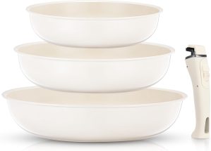 FOHERE Nonstick Frying Pan Set with...