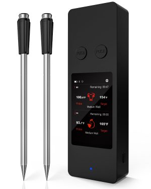 2 Probes Bluetooth Wireless Meat Th...