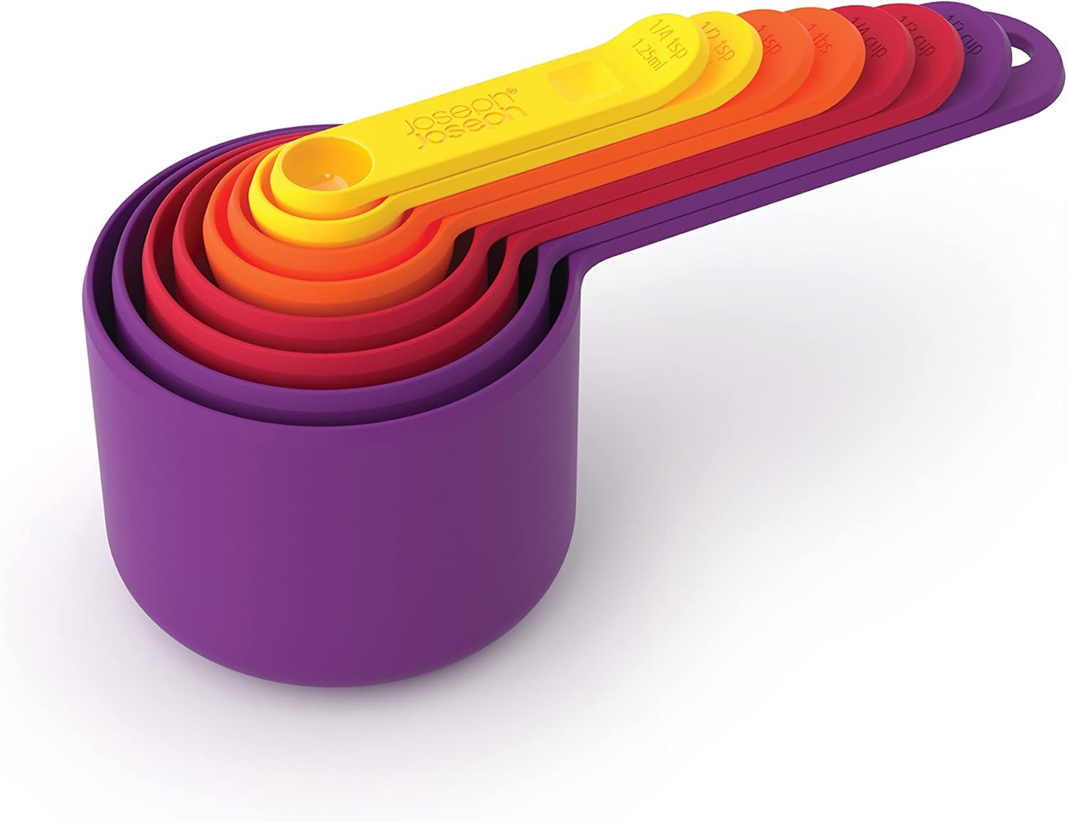 Joseph Joseph Nest Measuring Cup Set, Multicolour, 24, 8-Piece
