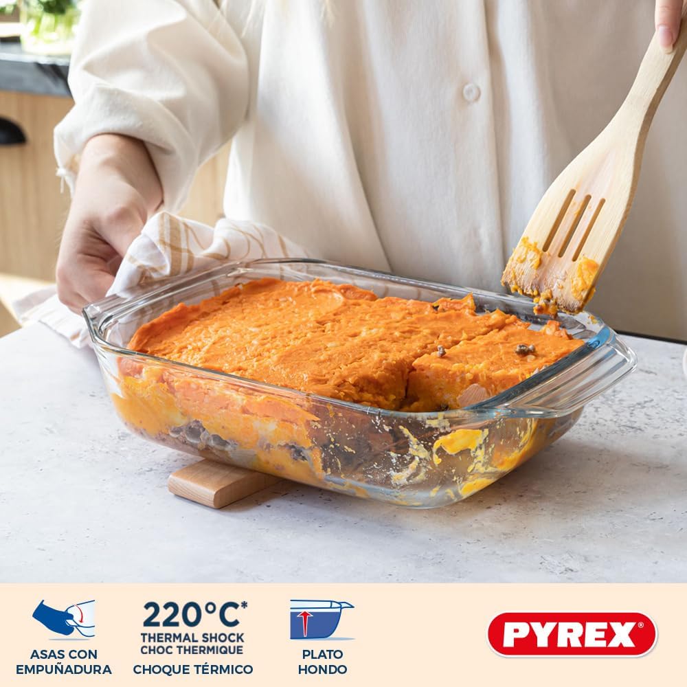 Pyrex 8023510 Set of 3 Borosilicate Glass Oven Plates – Extreme Resistance – Made in France - Image 6