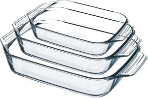 Pyrex 8023510 Set of 3 Borosilicate...