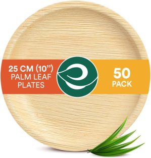 ECO SOUL 50 Palm Leaf Plates 10”(...