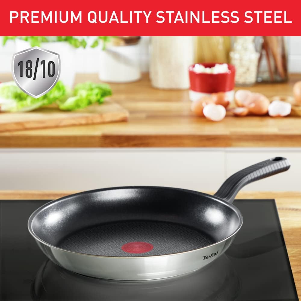 Tefal Comfort Max 3 Peice Stainless Steel Set, Durable Cookware for Healthy Cooking, Induction Compatible, Ergonomic Stay-Cool Handle, C973S344 - Image 2