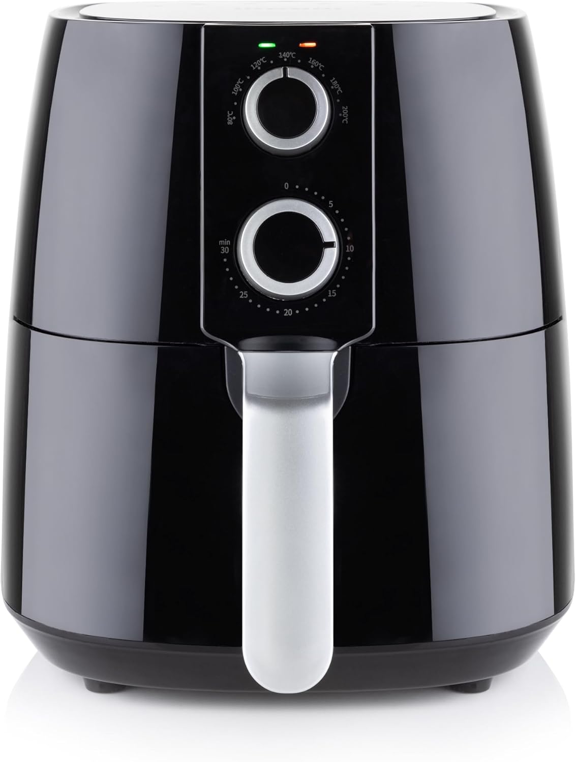 Vitinni 3.8L Air Fryer, Small and Compact, Easy to Control Manual Air Fryer, Perfect for Smaller Kitchens and Caravans, Rapid Circulation Reaching 200 Degrees Celsius, 30 Minute Timer