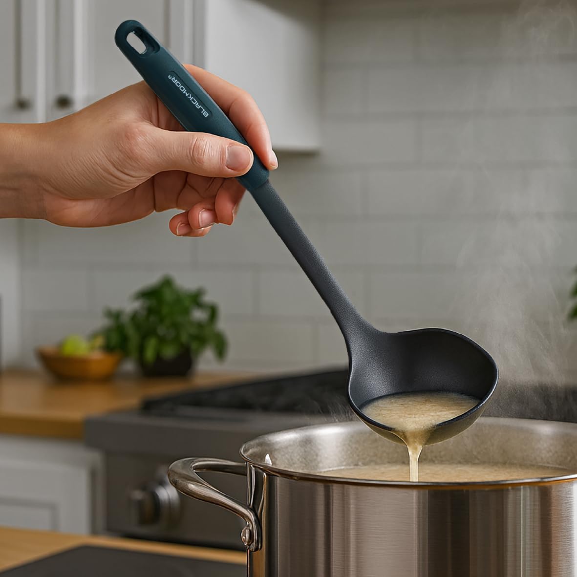 Blackmoor Kitchen Utensil Set 6-Piece with Rotating Stand/Heat-Resistant Nylon/Scratch-Free/Dishwasher Safe/Cooking Tools for All Pan Types 68609 - Image 8
