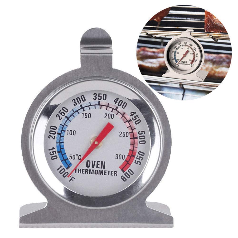 Stainless Steel Dial Oven Thermometer - Pack of 2, Portable Food Cooking & Baking Temperature 50-300℃ Measurement Range for Home Kitchen - Image 2