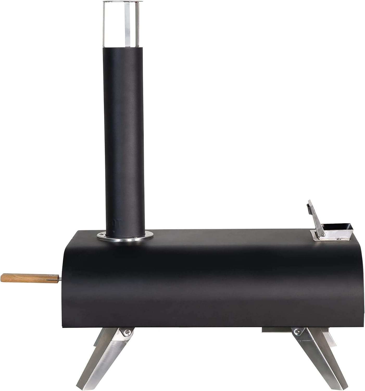 Zanussi ZPO1BPC Outdoor 12 Inch Wood Pellet Portable Wood Fired Pizza Oven with Paddle and Cover in Black, BBQ Oven & Smoker, Stainless Steel Foldable Legs - Image 16