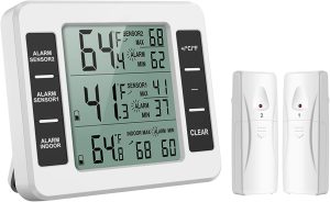 ORIA Digital Fridge Thermometer, Re...