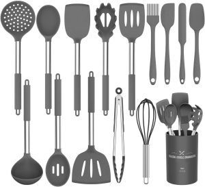 Kitchen Utensil Set, 15pcs Silicone...