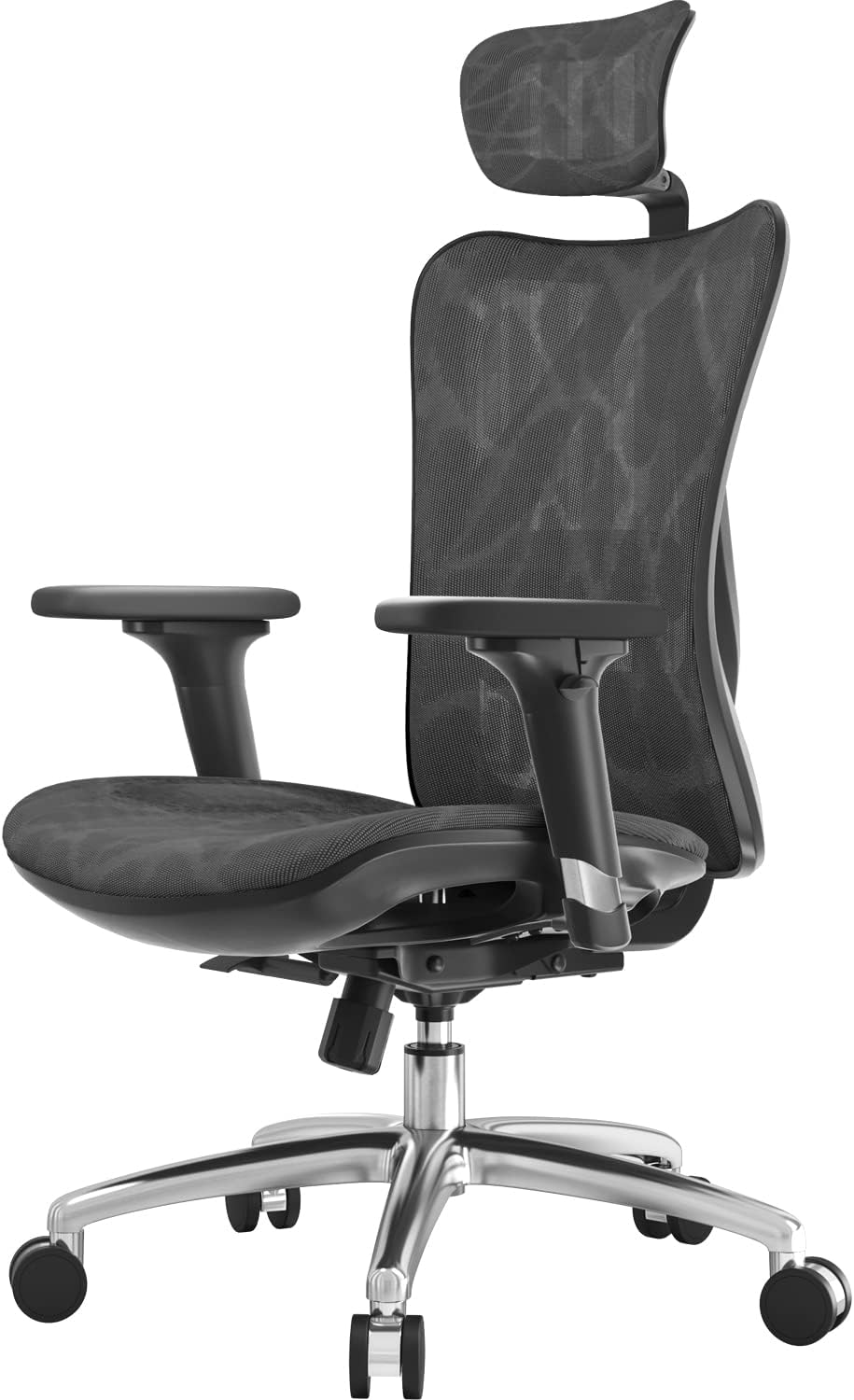 SIHOO Ergonomic Office Chair Mesh Desk Chair with Adjustable Lumbar Support 3D Armrests Breathable High Back Computer Chair (Black)