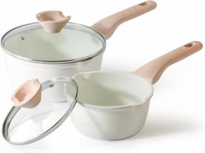 Kordisen Sauce Pan Set with Lid, 16...