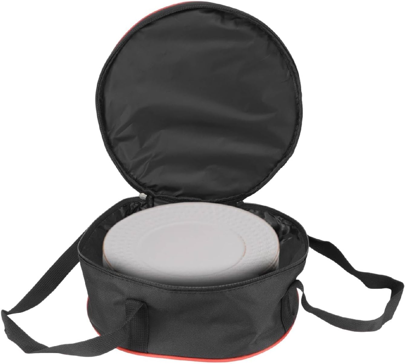 Camping Utensils Storage Bag Camping Dinnerware Organiser with Handles and Double Zippers Plate Holders Dinnerware Storage Container for Plates Bowls Cups Travel Picnic Barbecue