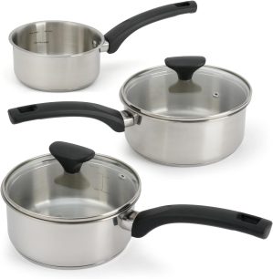 3 Piece Saucepan Set – 14cm 1...