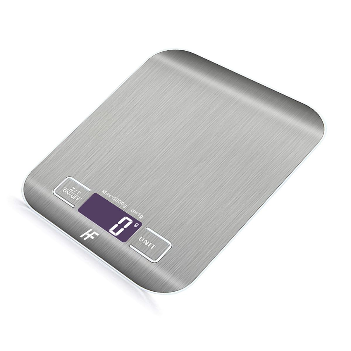 HomeFashion 5kg 1g 11lb Digital Kitchen Scales Food Scale with stainless steel Platform Electronic Cooking Backlit LCD Display Multifunction for Home and Office Use - Image 2