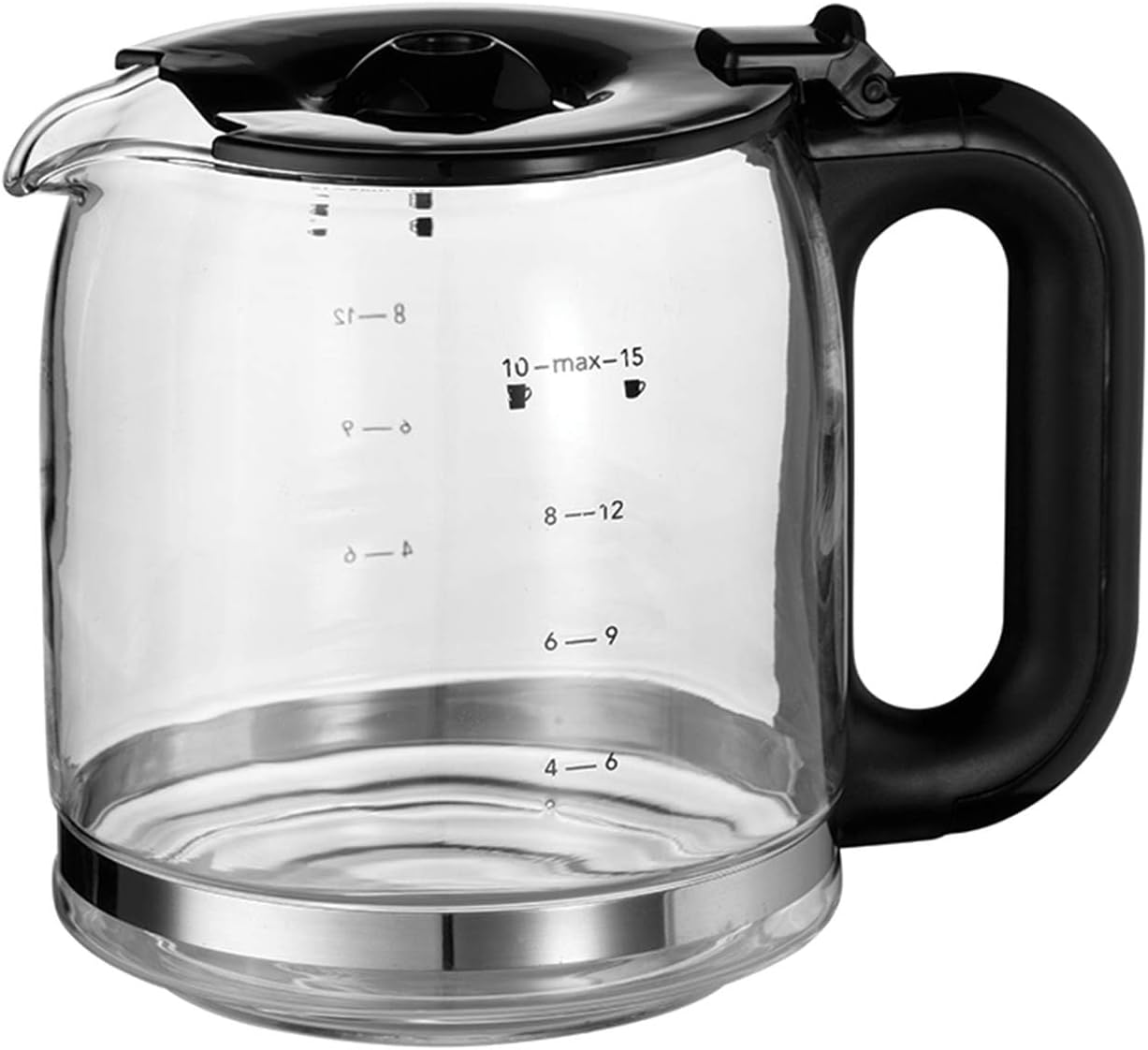 Russell Hobbs Buckingham Filter Coffee Machine, 1.25L Carafe/10 Cups, 1-4 Cup Brewing Option, Fast Brew, 24hr Timer, 40min Keep Warm, Pause & Pour, Washable Filter, Auto Clean, 1000W, 20680 - Image 5