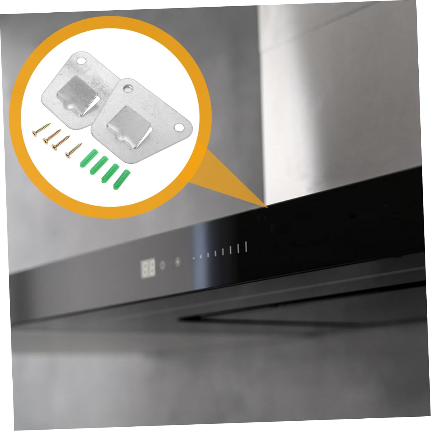 Range Hood Wall Mount Bracket Stainless Steel Side Suction Range Hood Support Heavy Duty Hanging Hook Fixing Hanger for Universal Installation - Image 4