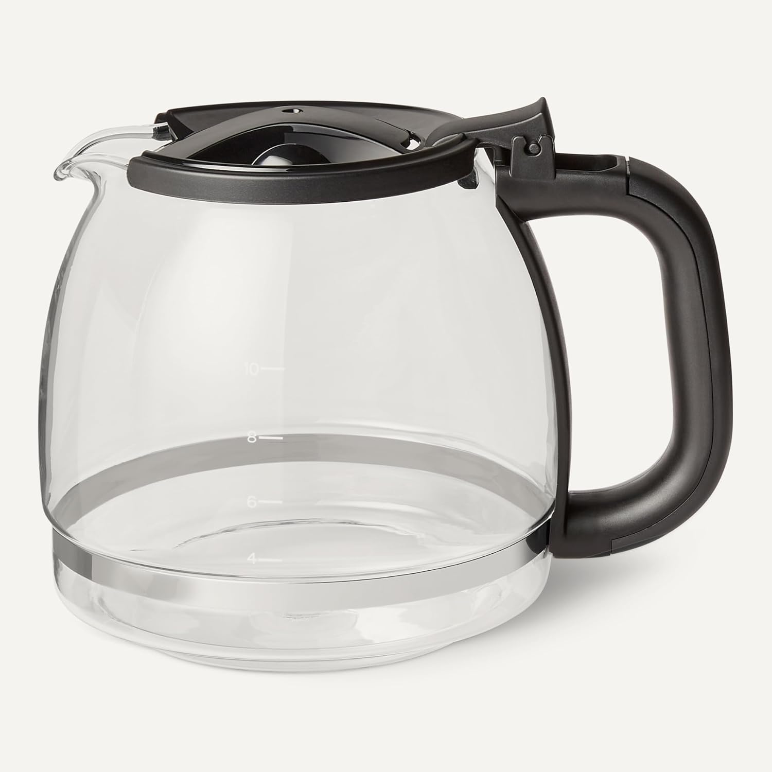 Amazon Basics Replacement Glass Jug with Lid for Amazon Basics Coffee Maker, 1.25L/ 10 Cups Capacity - Image 3