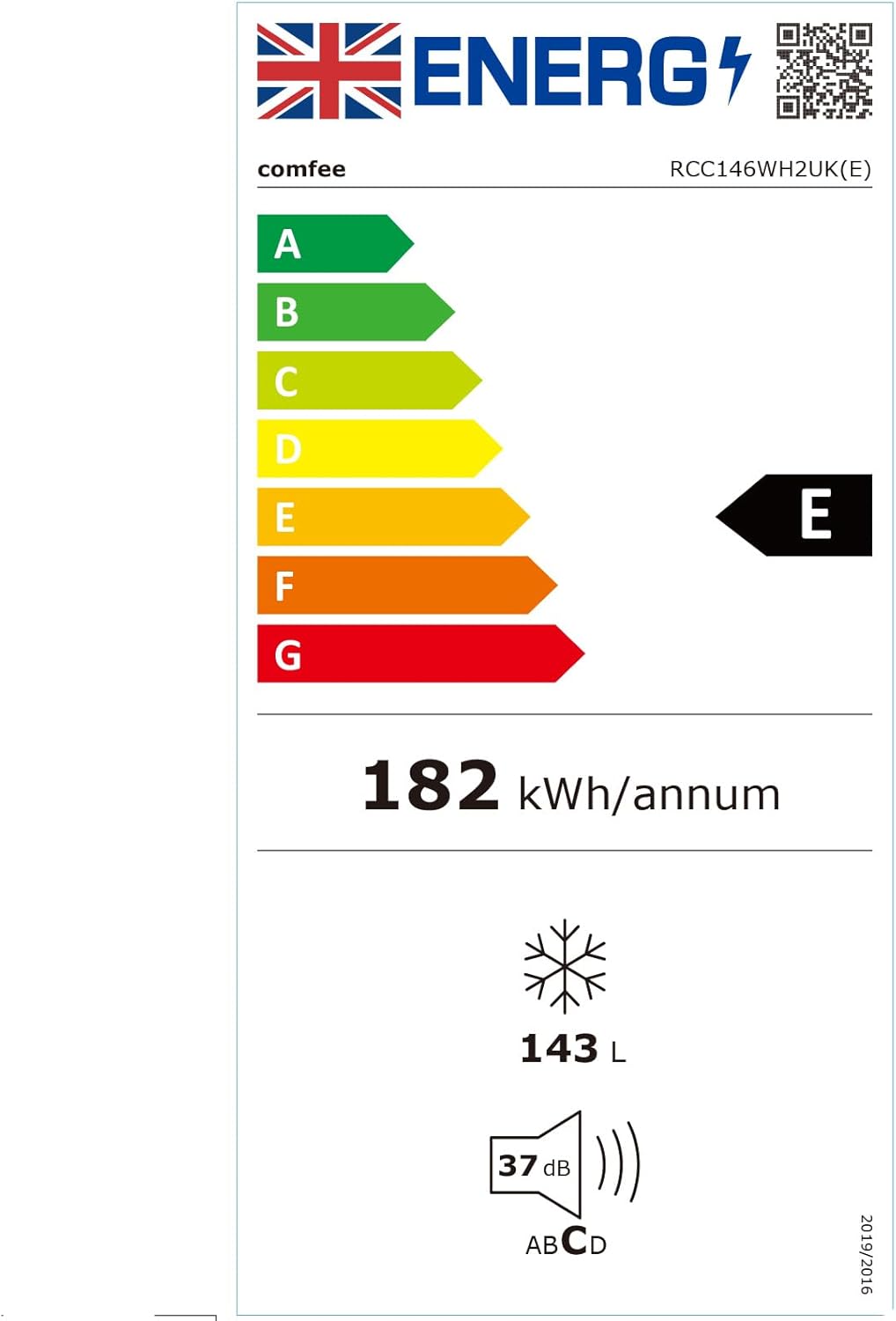COMFEE' RCC146WH2UK(E) 143L Freestanding Chest Freezer, Refrigeration and Freezer Conversion, Inverter Compressor, 4 Star Freezer Rating, Quiet 37dB, Suitable for Outbuildings & Garages, White - Image 9