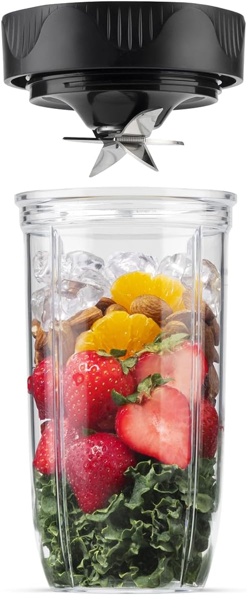 nutribullet Turbo Blender in Graphite - Powerful 1000W Motor Base & Rapid Extractor Blade - Easily Blends Frozen Fruit, Nuts & Ice - With 700ml & 500ml Cup & Lid to Go - For Smoothies & Juices - Image 5