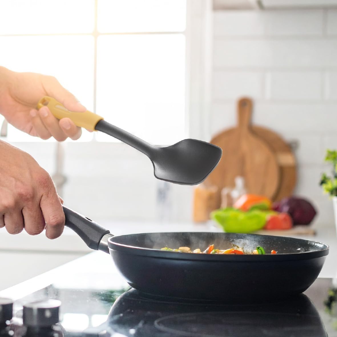 Blackmoor Kitchen Utensil Set 6-Piece with Rotating Stand/Heat-Resistant Nylon/Scratch-Free/Dishwasher Safe/Cooking Tools for All Pan Types 68609 - Image 9