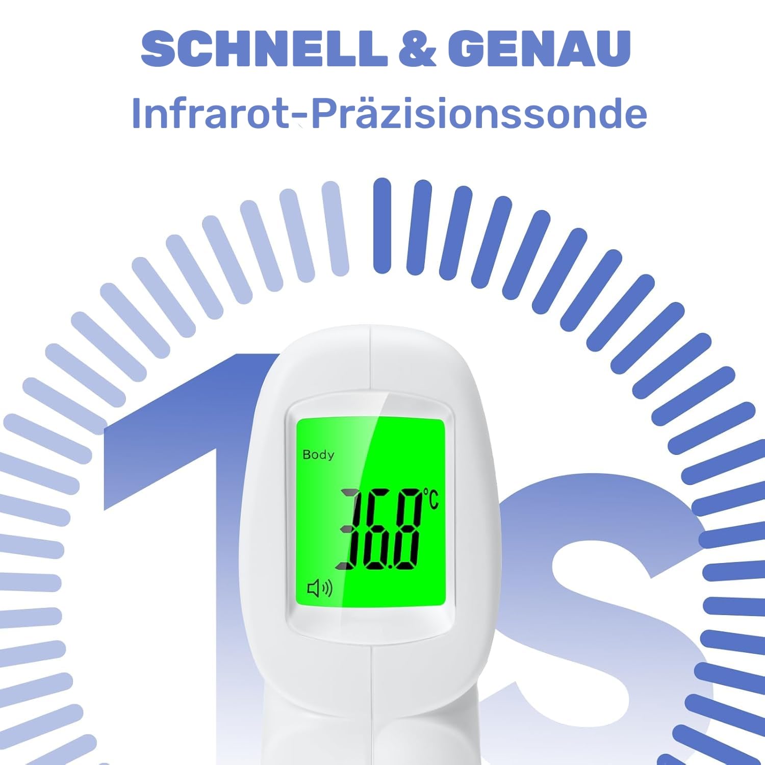 Berrcom Forehead Digital Thermometer for Adults and Children Non Contact Medical Baby Infrared Digital Thermometer with Instant Reading, Fever Alarm - Image 7