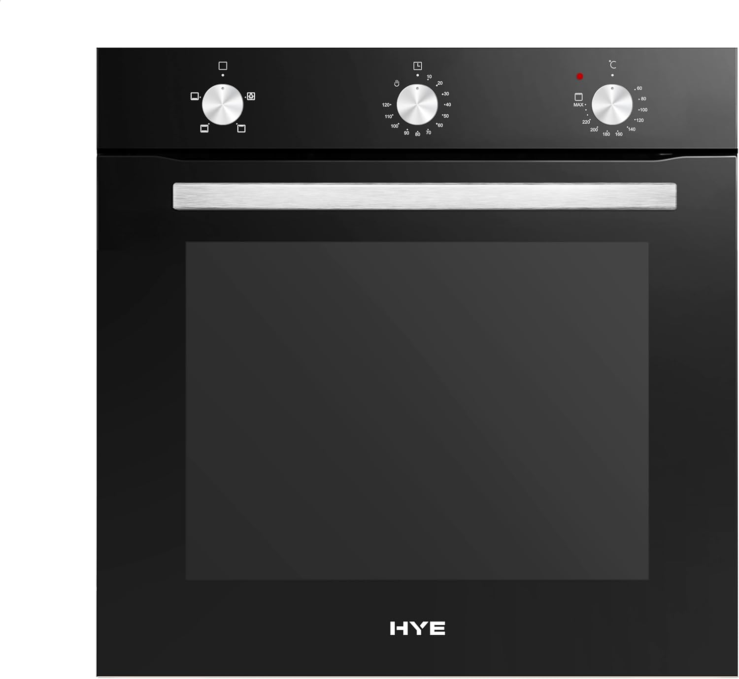 HYE Built In Electric Oven & Induction Hob - 60cm Electric Oven, 4 Zone Induction Hob, Simple & Intuitive Controls, Sleek Black Finish, Perfect For Modern Homes - C01BI60S22 - Image 2