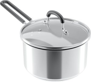 18cm Stainless Steel Saucepan with ...