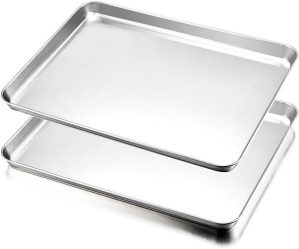 HaWare Baking Tray Set of 2, Stainl...