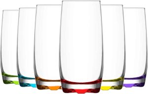 6x Multicolour 390ml Adora Highball...