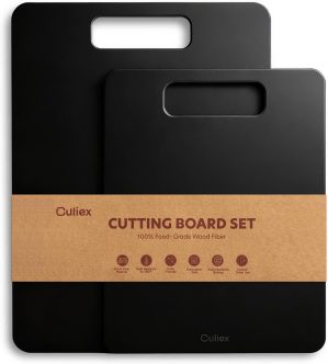 Wood Fiber Chopping Board Set of 2,...