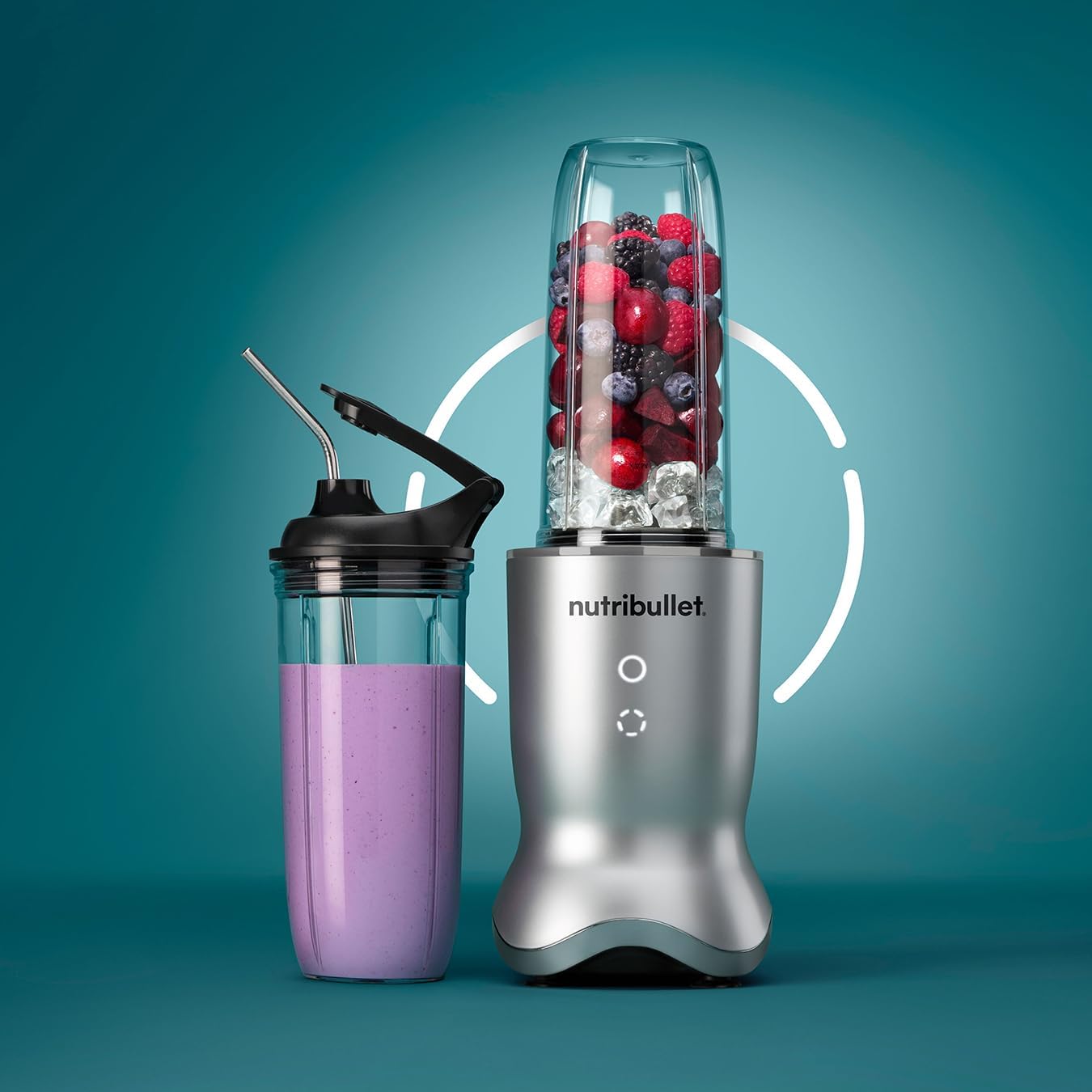 nutribullet Ultra 1200W Personal Blender Silver - With Rapid Extractor Blade, 900ml Cup, To-Go Lid & Guide - Quiet Yet Powerful Single Serve Blender - Illuminated Interface with 2 Blending Options - Image 9