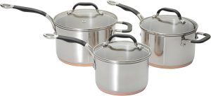 ProWare Copper Base Cookware Set of...