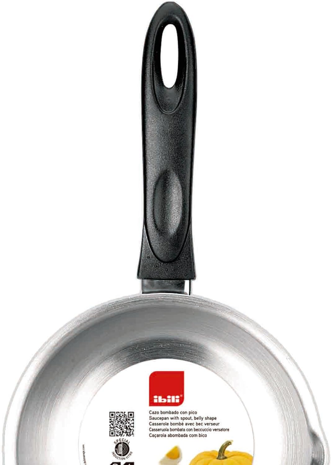 IBILI Clasica Saucepan with Spout, 10 cm, Stainless Steel, Suitable for Induction Hobs - Image 2