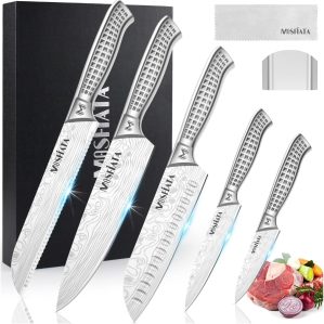 MOSFiATA 7-Piece Kitchen Knife Set,...