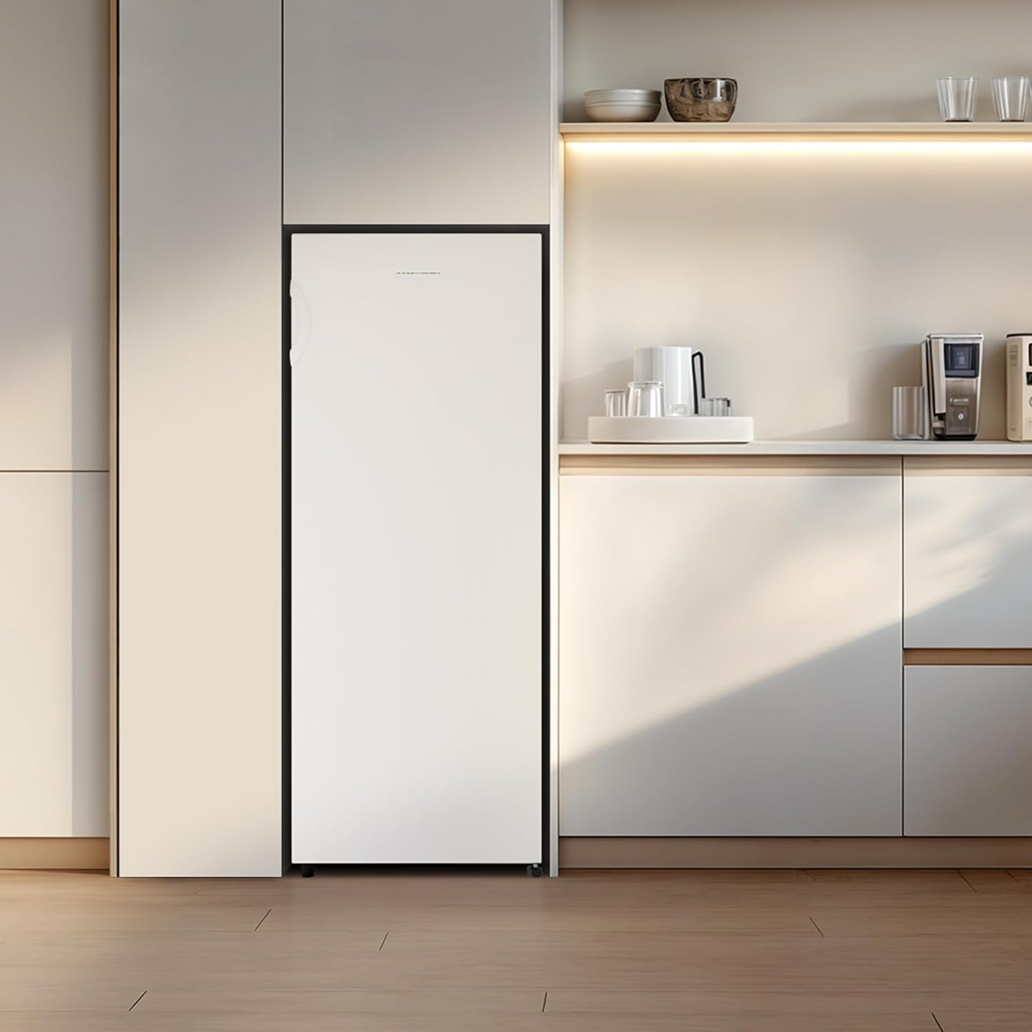 Fridgemaster MTZ55153E Freestanding Upright Freezer, 165 Litres, 143 cm Tall, 4 Star Freezer Rating, 55cm width, E Rated in White - Image 10
