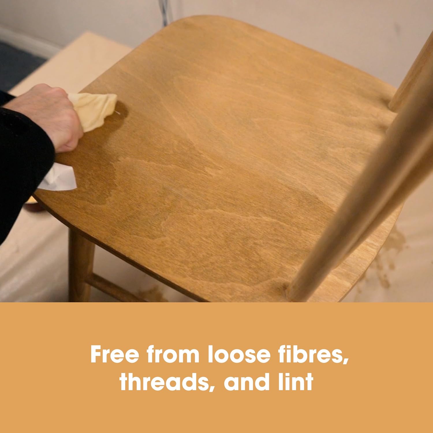 Furniture Clinic 6 Pack Of Lint Free Cleaning Cloths - 6 Cleaning Cloths For Cleaning, Oiling Wooden Furniture, Applying Wood Waxes & More - Image 5