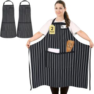 2 Pack Plus Size Stripe Kitchen Apr...
