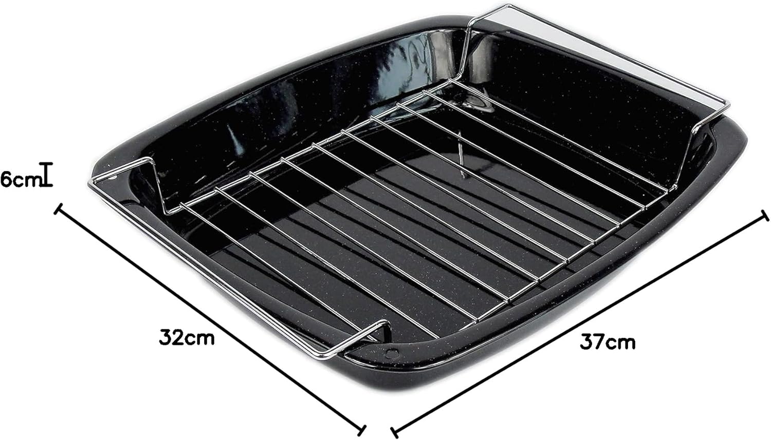 Samuel Groves 37cm Large Vitreous Enamel Long Life Roasting Pan, Turkey Roasting Tray, Roasting Tin with Rack, Large Roasting Tin, Roasting Tin, Oven Tray with Rack, Roasting Rack, Roaster, UK Made - Image 10