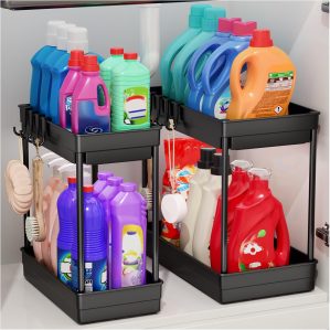 PurKeep 2 Pack Under Sink Storage &...