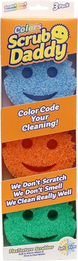 Scrub Daddy Colors Kitchen Sponges,...