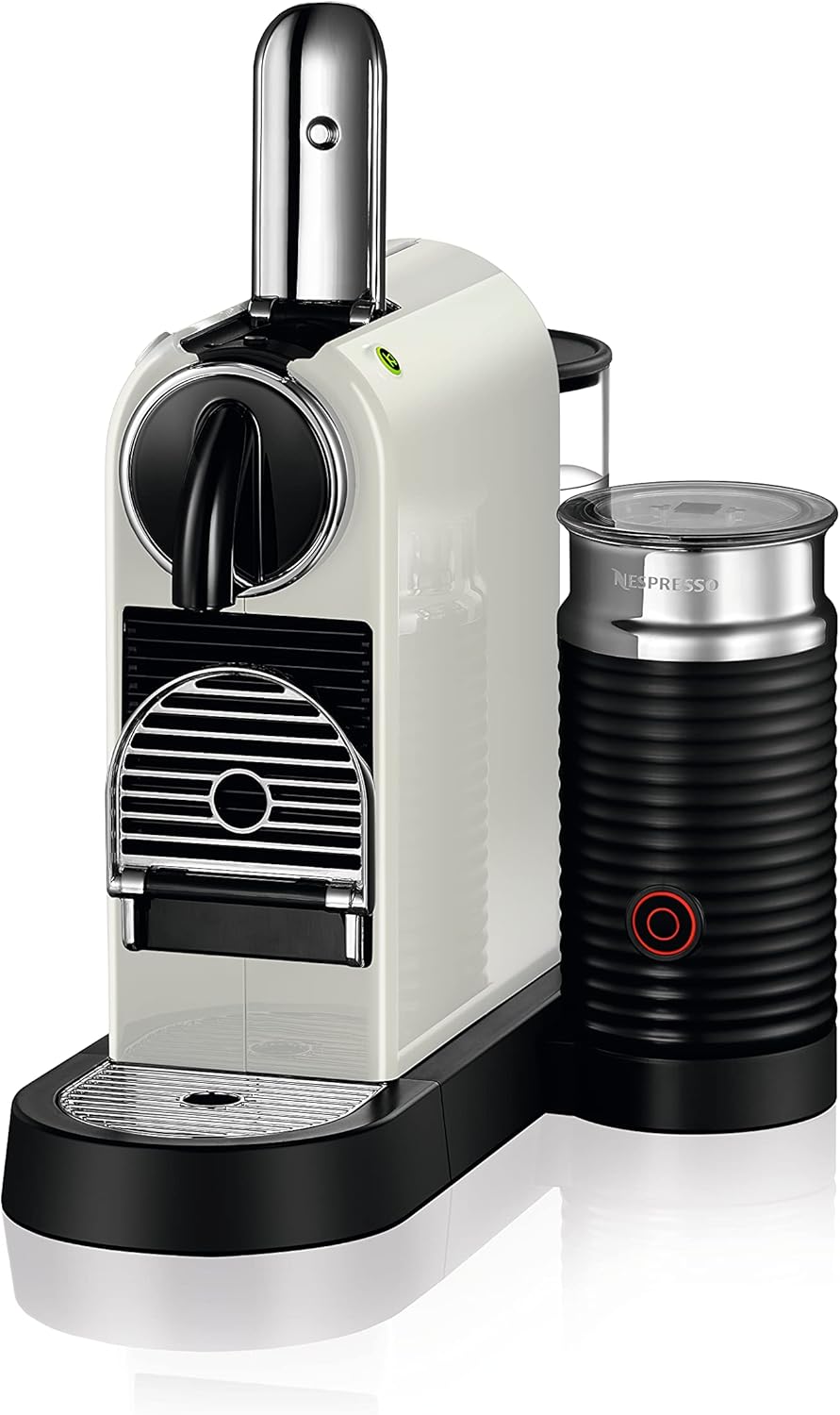 Nespresso Citiz Coffee Machine with Aeroccino Milk Frother by De'Longhi for Original Coffee Pods, Latte, Cappuccino, Espresso, Starter Capsule Set Included, EN267.WAE, White - Image 10