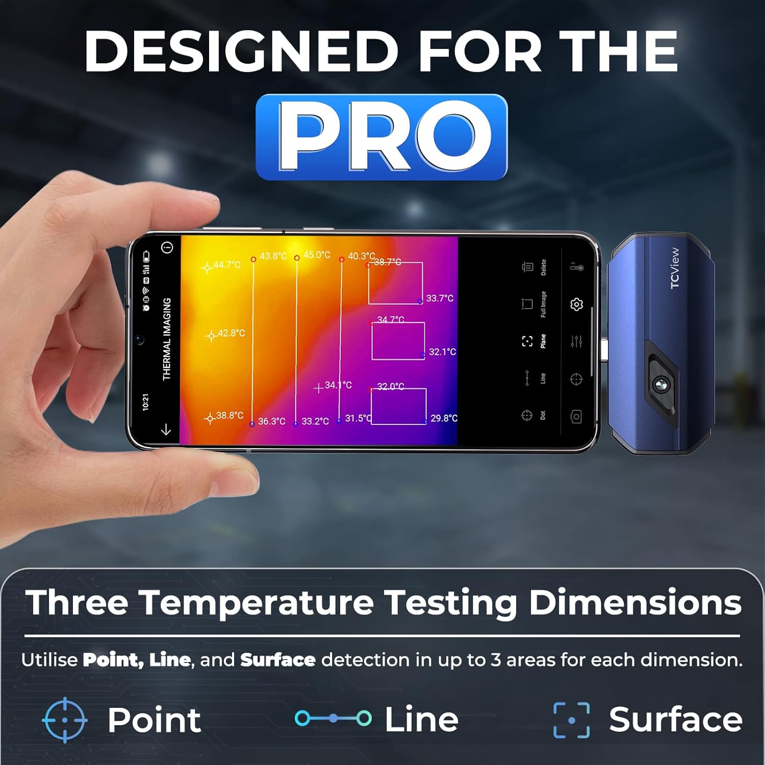 TOPDON TC001 Thermal Imaging Camera for Android, Infrared Thermal Imager USB C, 512x384 High Resolution, Testing Range -20℃-550℃, 0.1℃ Test Precision for Phone/Tablet/Windows - Image 5
