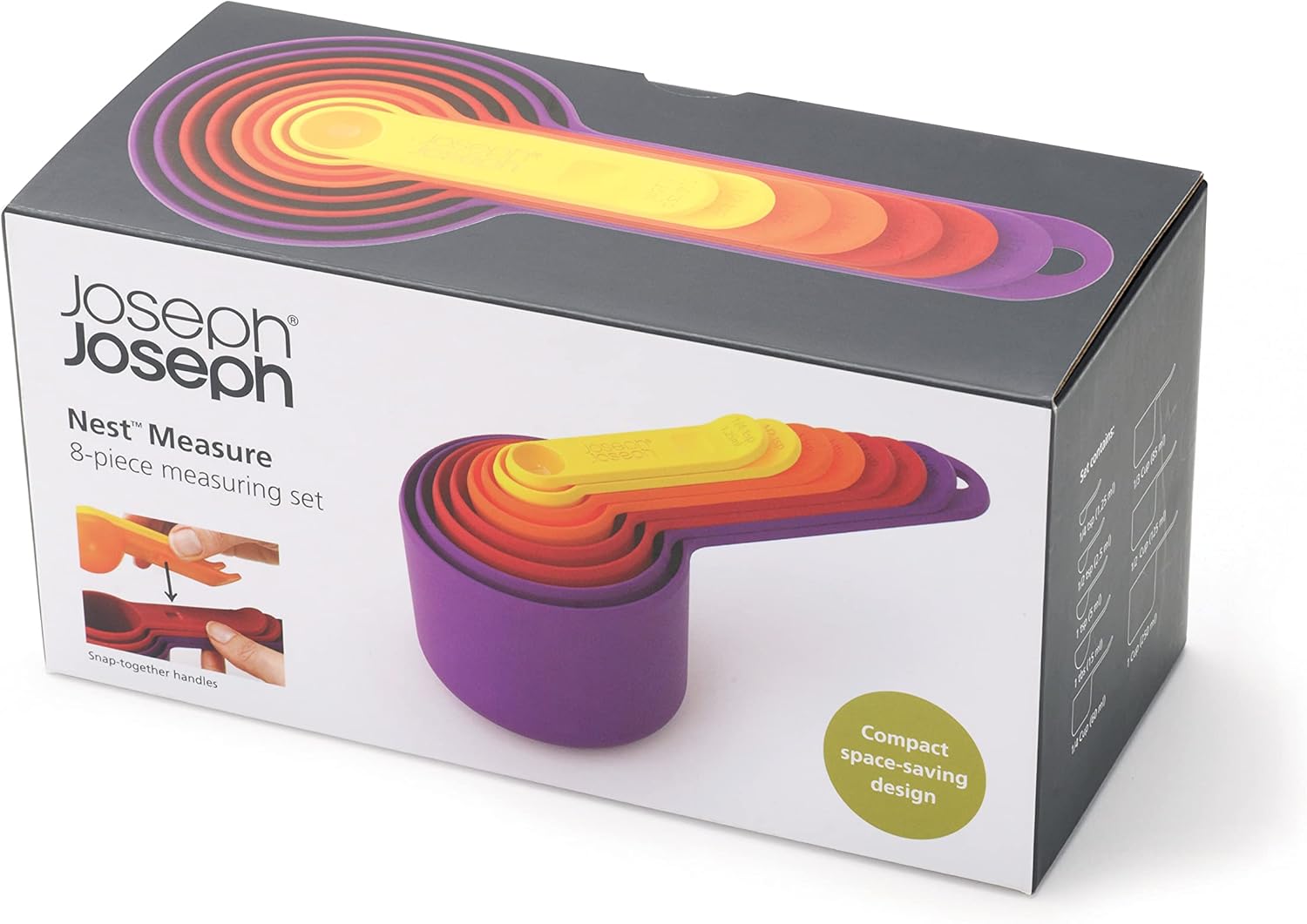 Joseph Joseph Nest Measuring Cup Set, Multicolour, 24, 8-Piece - Image 5