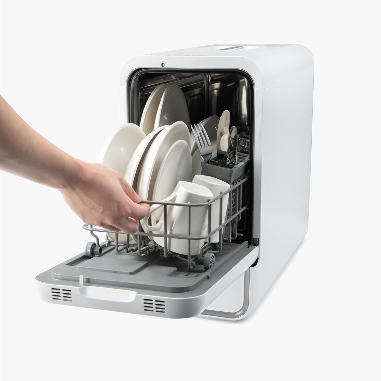 Capsule Dishwasher Solo - Table Top Dishwasher - 7 Programmes, Touch Control, Auto-drying, Baby Care & Fruit Wash, No Plumbing Required - Image 7