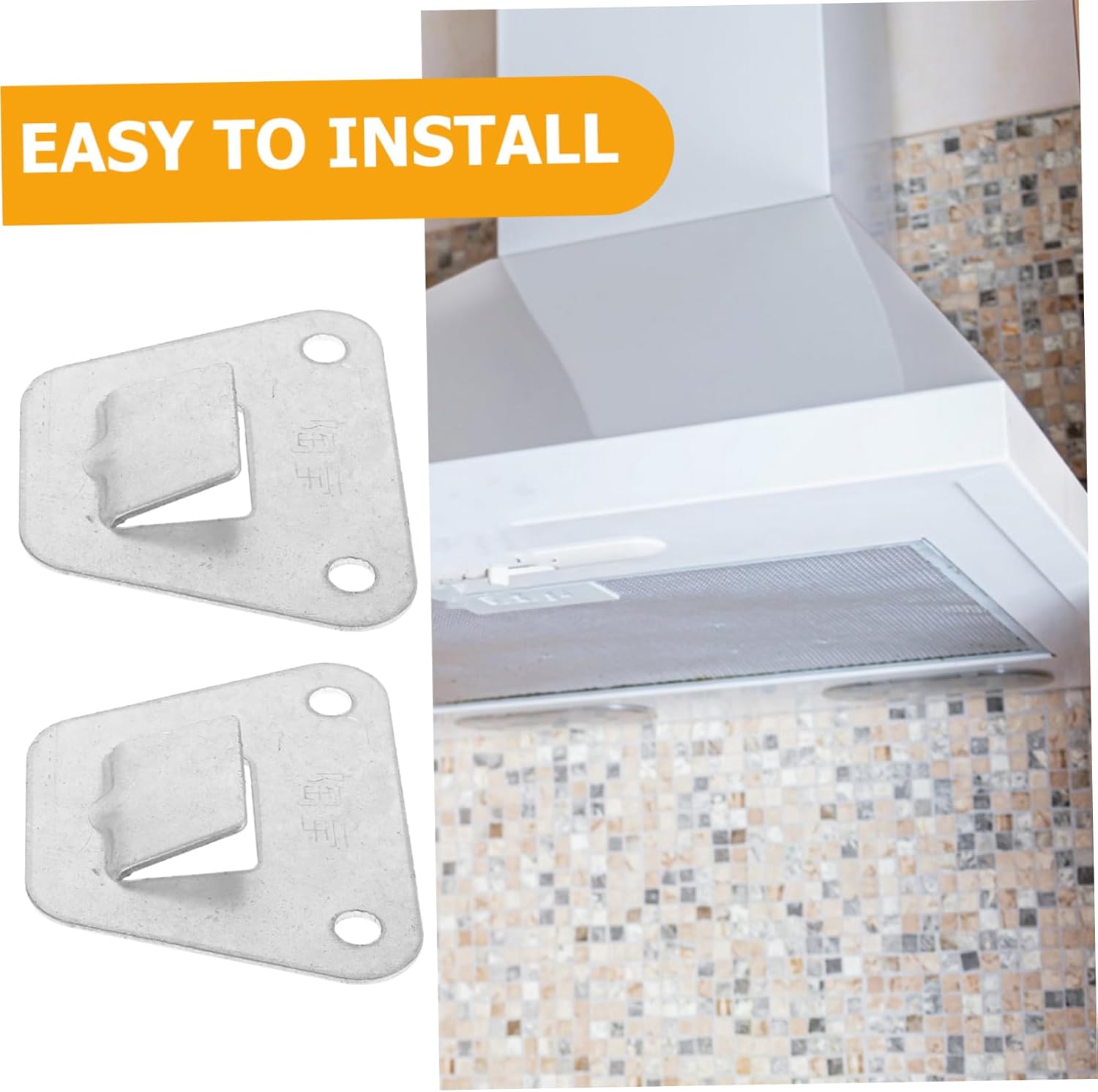 Range Hood Wall Mount Bracket Stainless Steel Side Suction Range Hood Support Heavy Duty Hanging Hook Fixing Hanger for Universal Installation - Image 9