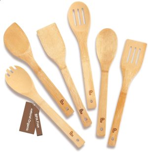 Wooden Spoons for Cooking,6 Piece W...