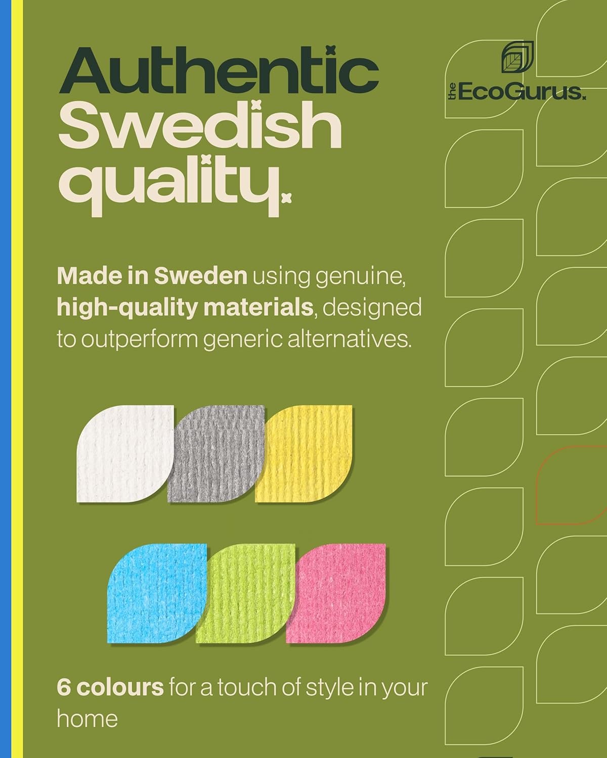 10 Pack Odour-Resistant Reusable Cleaning Cloths | Original Swedish Dishcloth | Made in Sweden | Suitable for All Surfaces | Biodegradable Cellulose Sponge | Kitchen & Bathroom | Grey - Image 5