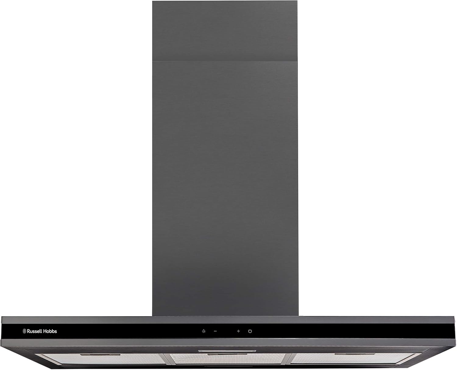Russell Hobbs RHICH904DB Midnight Collection 90cm Island Cooker Hood, Dark Steel